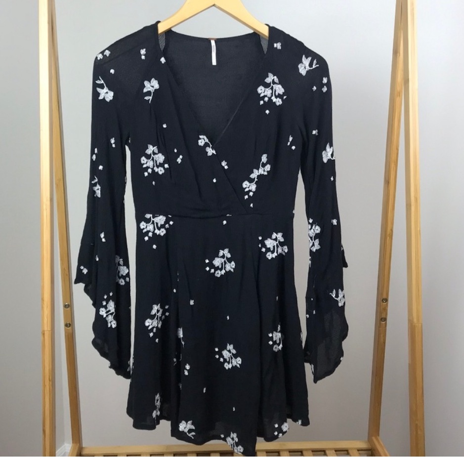 Free People Jasmine Embroidered Dress In Storm 2